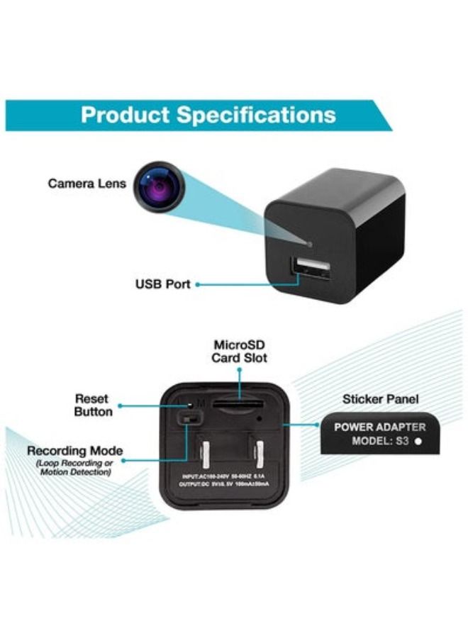 Wall Charger Designed Camera