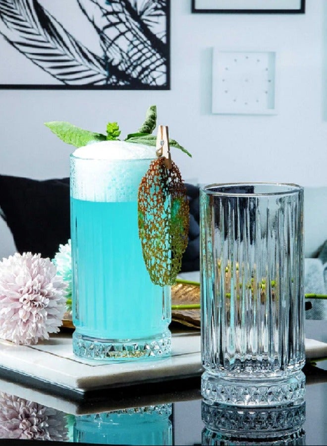 4-Piece Elysia  Long Drink Glass Set 365 ml Clear