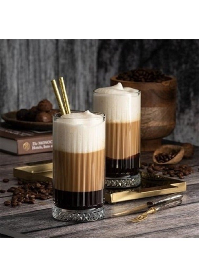 4-Piece Elysia  Long Drink Glass Set 365 ml Clear