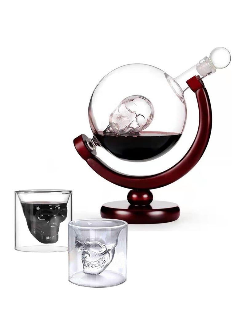 Decanter Set 850 Ml Decanter with 2 Glasses 80 Ml