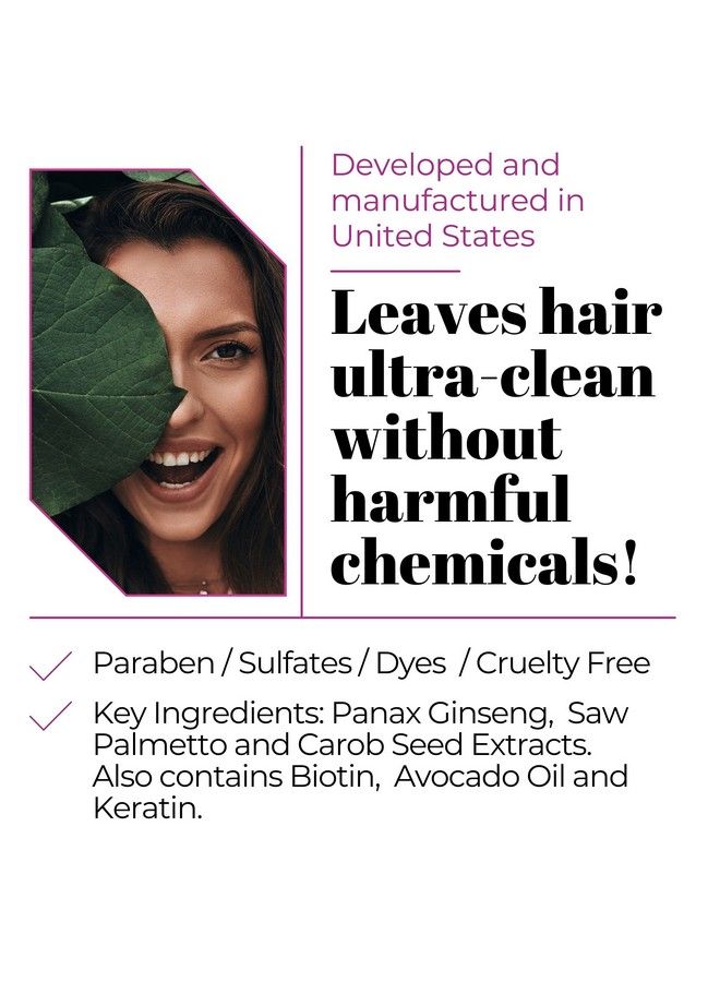 Volumizing Anti-Hair Loss Shampoo For Thinning Hair - Keratin Amino Complex - Stimulates Scalp For Thicker Fuller Hair - Free Of Sulfates Dyes And Parabens - 12 Fl. Oz