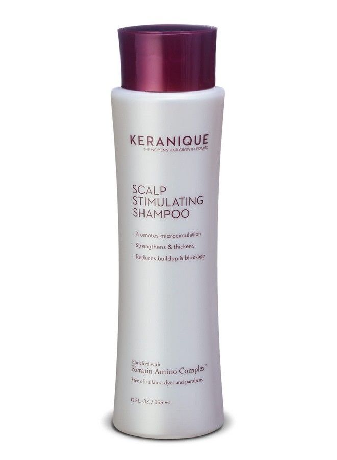 Volumizing Anti-Hair Loss Shampoo For Thinning Hair - Keratin Amino Complex - Stimulates Scalp For Thicker Fuller Hair - Free Of Sulfates Dyes And Parabens - 12 Fl. Oz