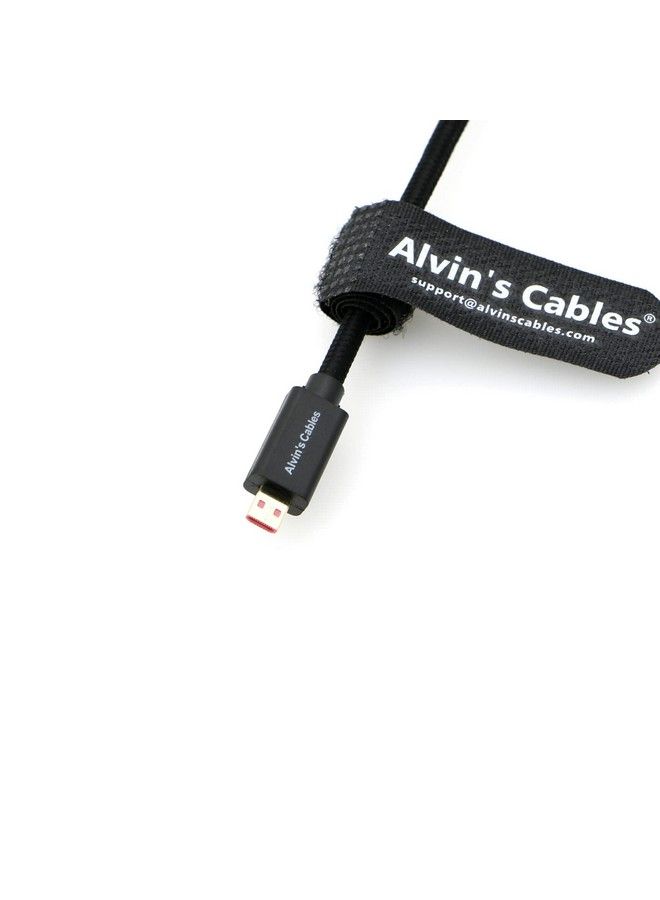 Alvin’S Cables 8K 2.1 Microhdmi To Hdmi Braided Coiledcable For Atomosninjav 4K60P Record 48Gbps Hdmi For Canonr5C; R5; R6