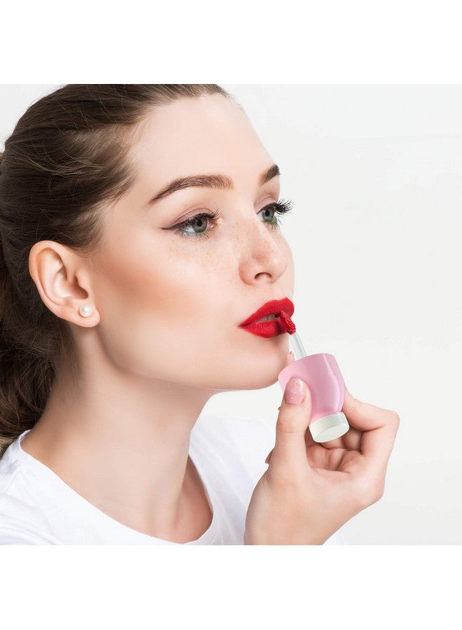 12 Pieces Adorable Empty Lip Gloss Bottles 8Ml Refillable Funny Coke Bottle Shaped Lip Glaze Tube With Wand Brush Small Travel Split Charging Lip Oil Sample Vials Container Diy Makeup Holder