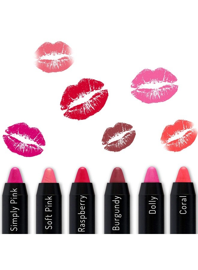 Natural Lipstick Crayon Pencil For Women ; Made With Organic And All Natural Ingredients ; Non Toxic & Cruelty Free ;Hydrating Pigmented And Moisturizing Formula; Made In The Usa (Dolly Pink)