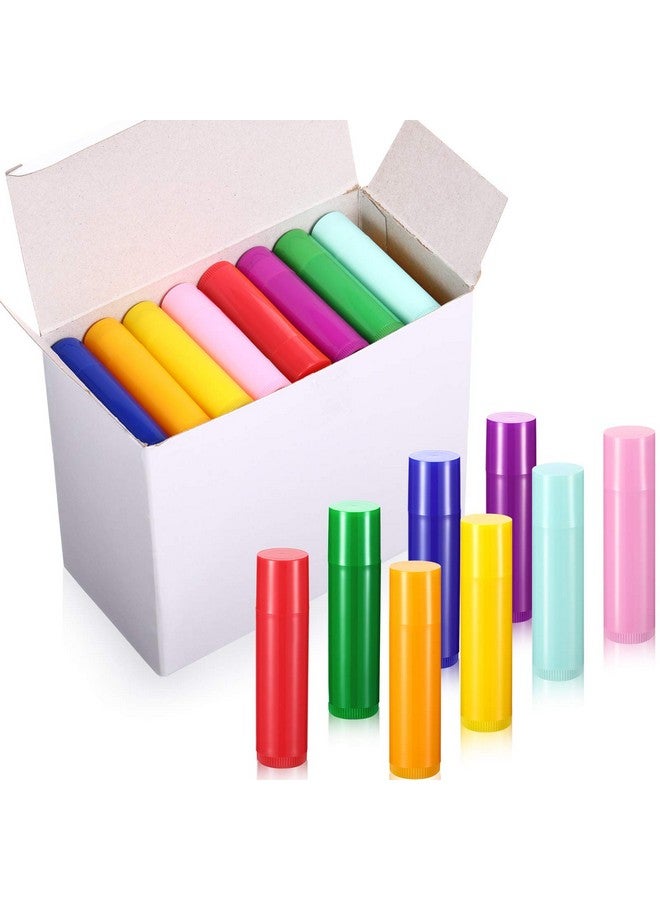 64 Pieces Lip Balm 5 Ml Empty Containers Refillable Rotatable Plastic Lipstick Tubes Diy Lip Gloss Balm Tube Holder For Diy Cosmetic 8 Colors