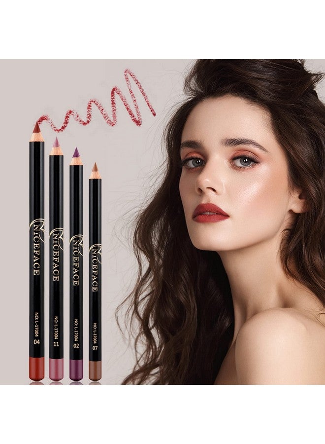 12 Pcs Matte Lip Liner Pencil Set Smooth Waterproof Long Lasting Fade Resistant Lip Pencil Makeup Gift Set For Women And Girls