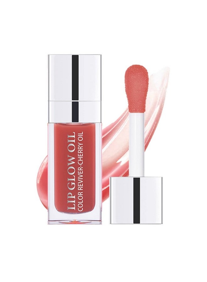 Plumping Lip Oil Hydrating Gloss Tinted Lip Balm Transparent Lip Care Big Brush Head Glitter Shine Long Lasting Nourishing Non Sticky Fresh Texture