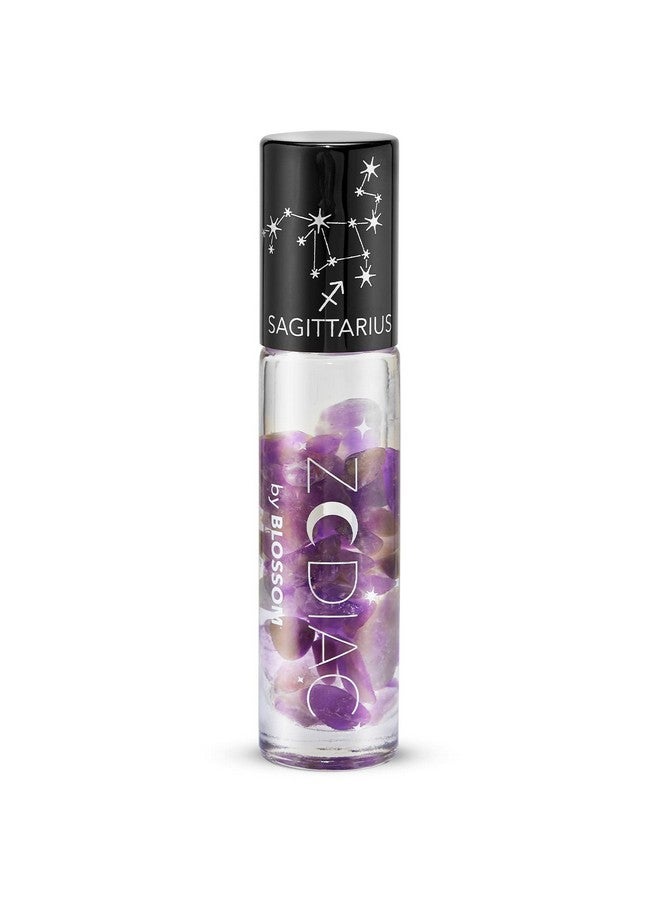 Zodiac Sign Vanilla Scented Moisturizing Roll On Lip Gloss With Crystals Made In Usa 0.20 Fl. Oz./5.9Ml Sagittarius