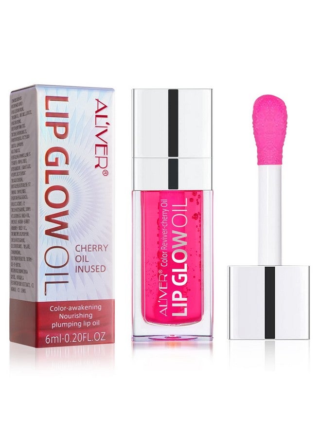 Hydrating Lip Glow Oil Moisturizing Lip Glosshydrating Lip Glow Oil Long Lasting Waterproof Lip Tint Set Lip Stain (Pink)