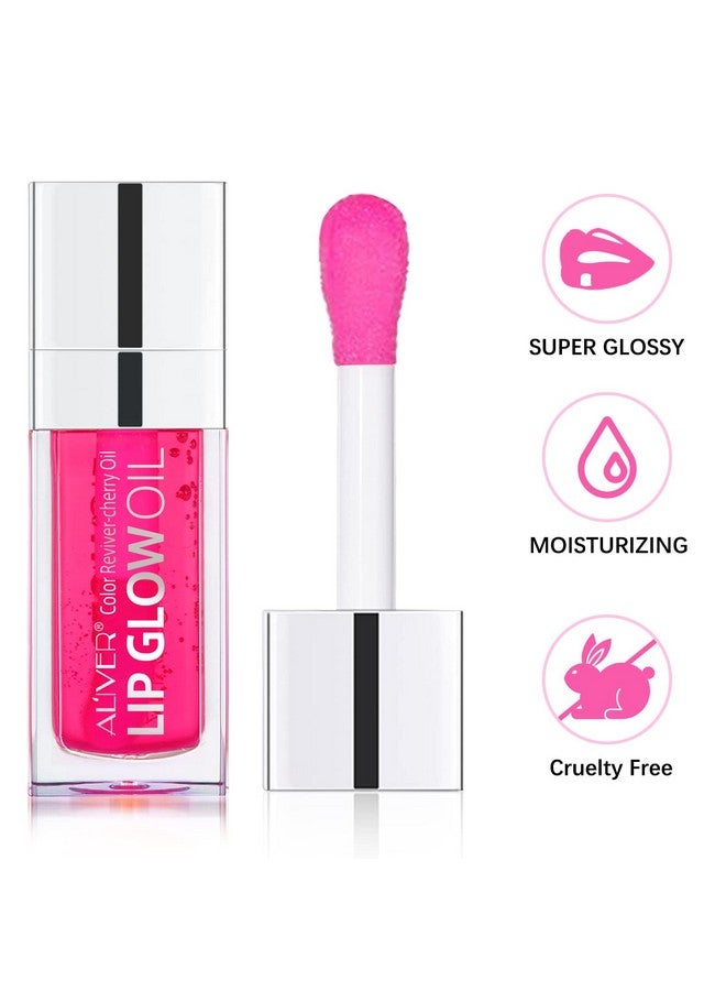 Hydrating Lip Glow Oil Moisturizing Lip Glosshydrating Lip Glow Oil Long Lasting Waterproof Lip Tint Set Lip Stain (Pink)
