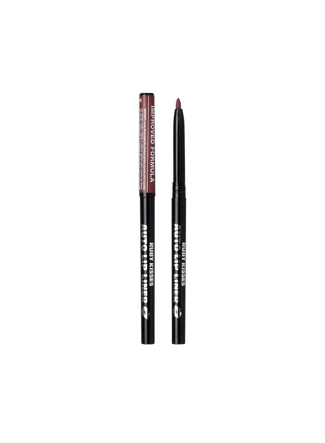 Auto Lip Liner Pencil Long Lasting Smooth Application Mechanical Lip Liner Pencil 3 Pack (Cocoa)
