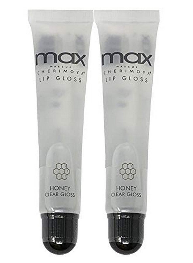 (2Pack) Max Makeup Lip Polish Honey Clear Gloss
