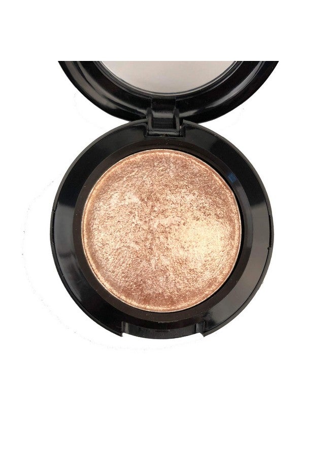 Single Shade Baked Eye Shadow Palette Glitter Powder In Shimmer 15 Metallic Colors Optional (Golden)