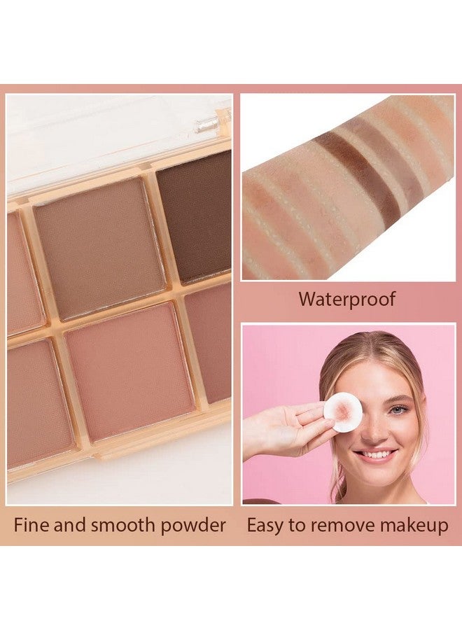 10 Colors Eyeshadow Eye Shadow Palette Makeup Matte Naked Eye Shadow Ultra Blendable Naturing Looking Long Lasting Cement Color Neutral Nudes Eye Shadow Palette Suitable For Women