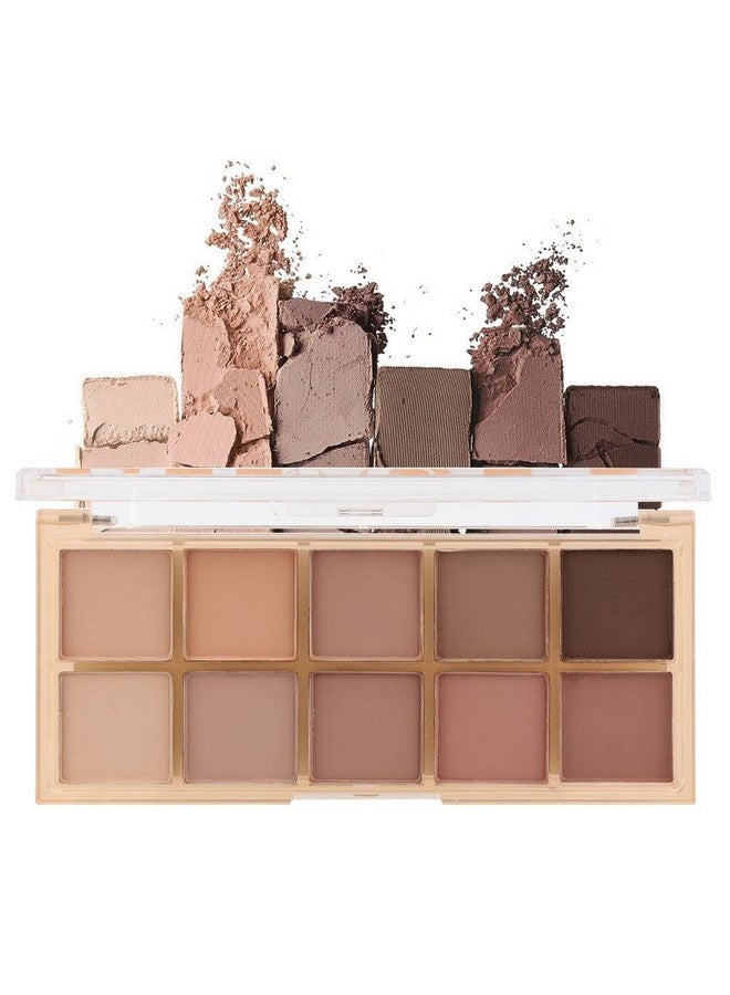 10 Colors Eyeshadow Eye Shadow Palette Makeup Matte Naked Eye Shadow Ultra Blendable Naturing Looking Long Lasting Cement Color Neutral Nudes Eye Shadow Palette Suitable For Women