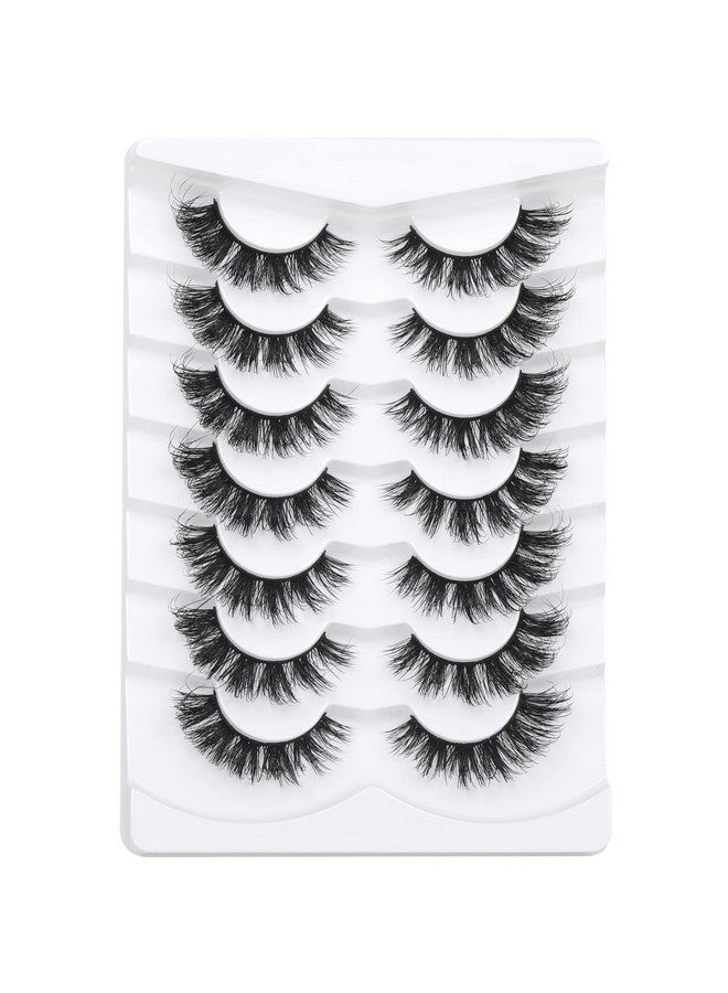 Mink Lashes Wispy False Eyelashes Cat Eye Lashes Natural Look Fluffy 3D Strip Fake Eyelashes Pack By Geeneiya Long Lasting Ultra Light Cc Curl Lash Extension Effect