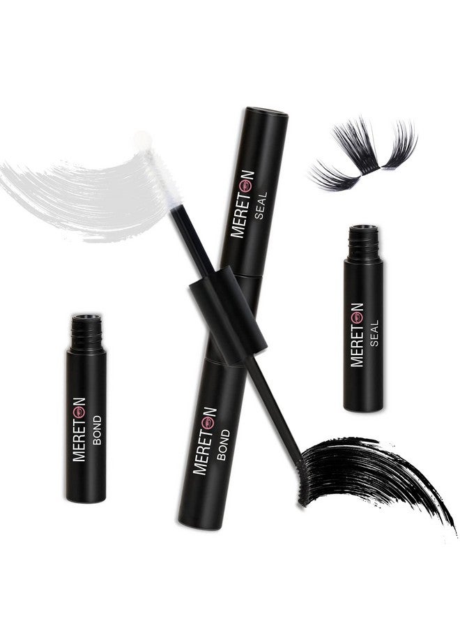 Lash Bond And Seal Lash Cluster Glue For Diy Eyelash Extensions Individual Lash Glue For Cluster Eyelash Strong Hold Eye Lash Glue For Personal Makeup Use(Black01 Bottle)