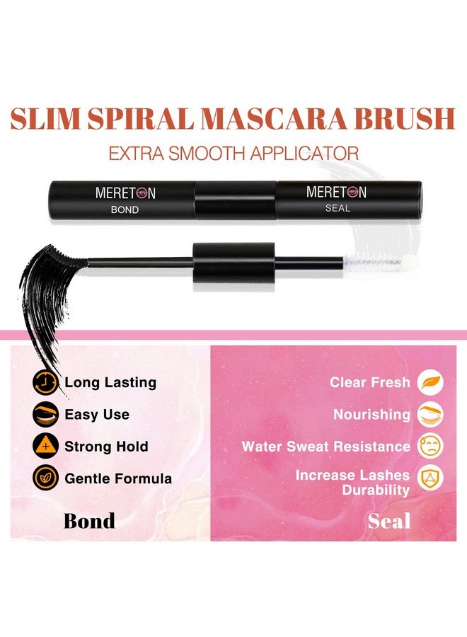 Lash Bond And Seal Lash Cluster Glue For Diy Eyelash Extensions Individual Lash Glue For Cluster Eyelash Strong Hold Eye Lash Glue For Personal Makeup Use(Black01 Bottle)