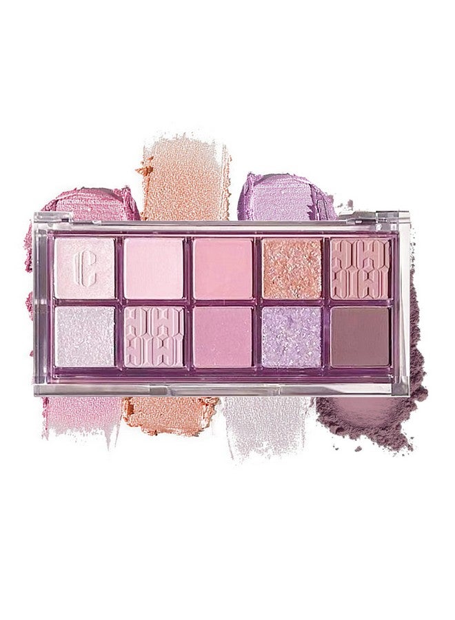 10 Colors Eye Shadow Palette Matte Nude Neutral Eyeshadow Palette Glitter Eyeshadow High Pigmented Makeup Palettelong Lasting Naturing Looking Eye Makeup A14