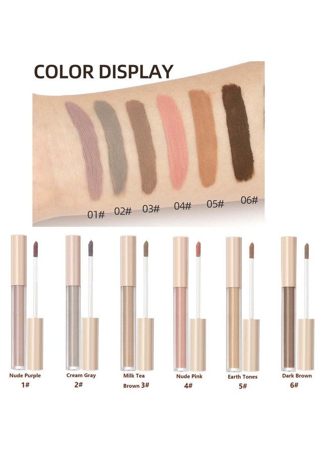 Liquid Eyeshadow Makeup Eyeshadow Primer Matte Eyeshadow Crayon Pencil Waterproof Quick Dry Long Lasting Highlight And Shadow Pen Perfect Makeup (Nude Purple 1 )