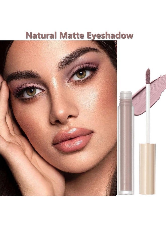 Liquid Eyeshadow Makeup Eyeshadow Primer Matte Eyeshadow Crayon Pencil Waterproof Quick Dry Long Lasting Highlight And Shadow Pen Perfect Makeup (Nude Purple 1 )