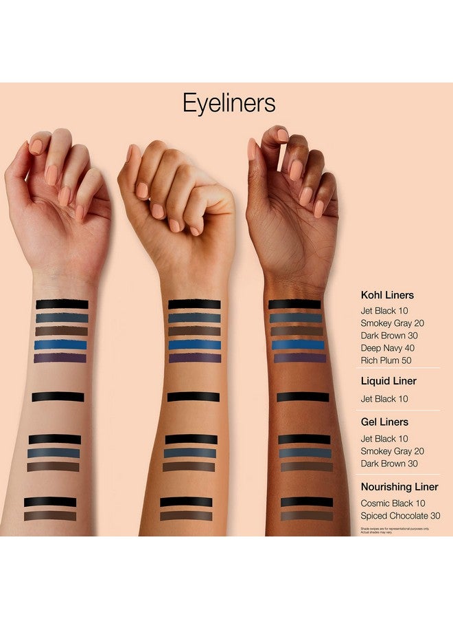 Intense Gel Eyeliner With Antioxidant Vitamin E Smudge& Water Resistant Eyeliner Makeup For Precision Application Dark Brown 0.004 Oz