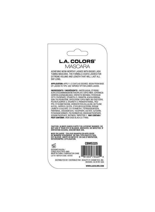 Lac Mascara Biggie Lash Black