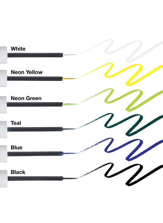 Color Liquid Eyeliner Water Resistant Long Lasting Eyeliner 3 Ml (0.10 Fl.Oz.) (White)