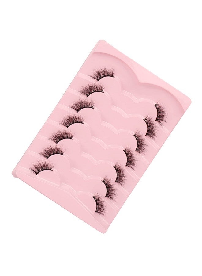 False Eyelashes Fluffy Half Lashes Natural Look Cat Eye Lashes Pack False Lashes Extensions Fake Eyelashes 7 Pairs Multipack