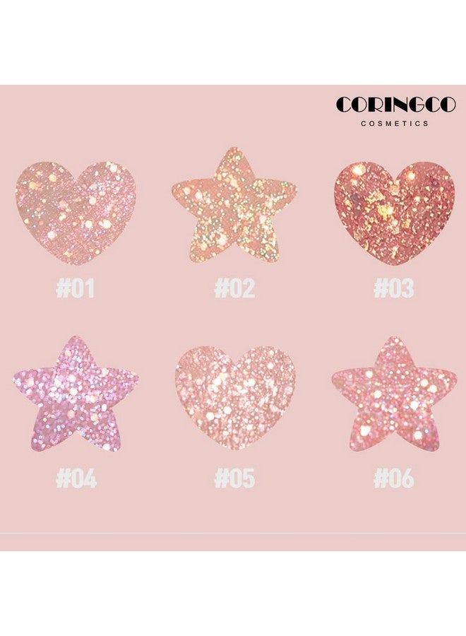 Eye Glitter Makeup Liquid Eyeshadow Sparkle ; Shabam Shabam Romantic Glitter Shadow K Beauty Makeup Shimmer ( 06 Cherry Blossom Light)