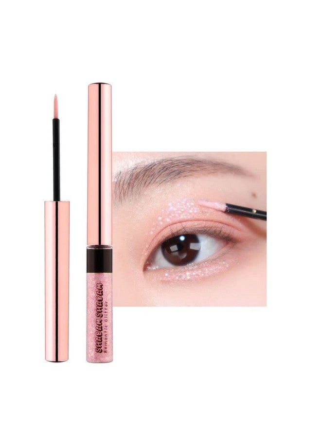 Eye Glitter Makeup Liquid Eyeshadow Sparkle ; Shabam Shabam Romantic Glitter Shadow K Beauty Makeup Shimmer ( 06 Cherry Blossom Light)