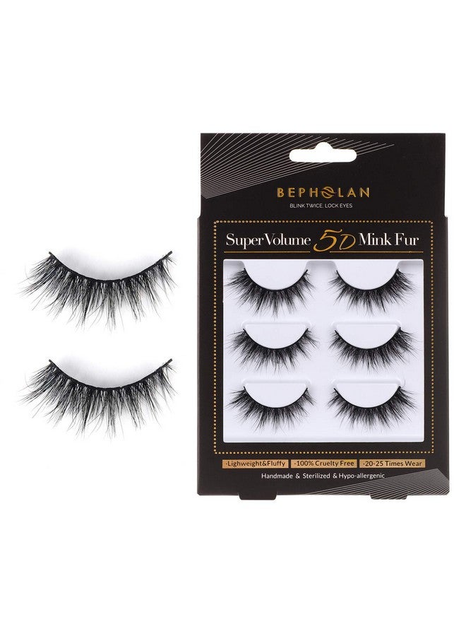 Lashes Mink Natural False Eyelashes Bepholan Fake Eyelashes Natural Look 3 Pack Cat Eye Lashes Manga Eyelashes Fluffyxmz209