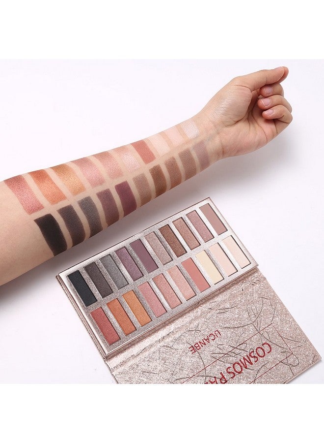 20 Colors Nude Eyeshadow Palette High Pigmented Shimmer Matte Metallic Eye Shadow Pallets Long Lasting Blendable Neutral Smokey Warm Bronze Eye Makeup