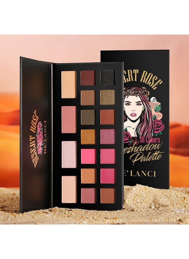 Eyeshadow Palette Natural Naked Smokey Neutral 18 Shades Eye Shadow Pallets Matte Shimmer Dark Burgundy Makeup Pallet High Pigmented Waterproof Long Lasting Smooth Texture Blendable Soft Powder