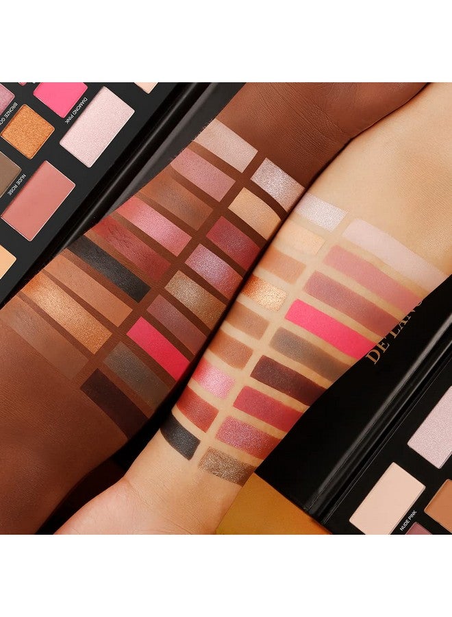 Eyeshadow Palette Natural Naked Smokey Neutral 18 Shades Eye Shadow Pallets Matte Shimmer Dark Burgundy Makeup Pallet High Pigmented Waterproof Long Lasting Smooth Texture Blendable Soft Powder