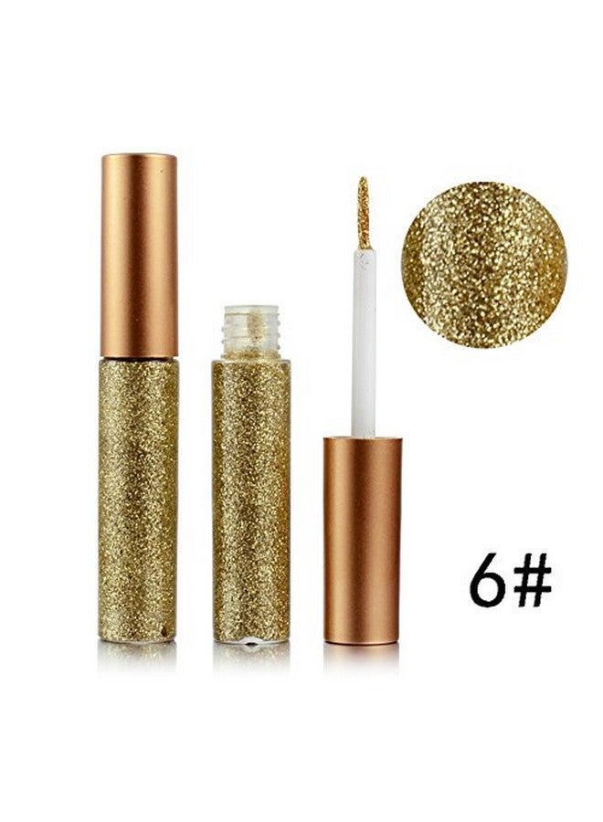Liquid Glitter Eyeliner 3 Color Metallic Glitter Sparkling Eyeliner Face Eye Cosmetic Glow Shimmer Makeup Glitter Eye Shadow Long Lasting Sparkling Eyeliner Eye Shadow Gold Brownsilver And Pink