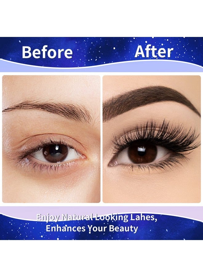Magnetic Eyelashes And Eyeliner Kit Premium Magnetic Lashes 3D Natural Look With Eyeliner And Tweezers Lightweight & Sweatproof False Eyelashes No Glue Needed Easy To Wear And Reusable (7 Pair)