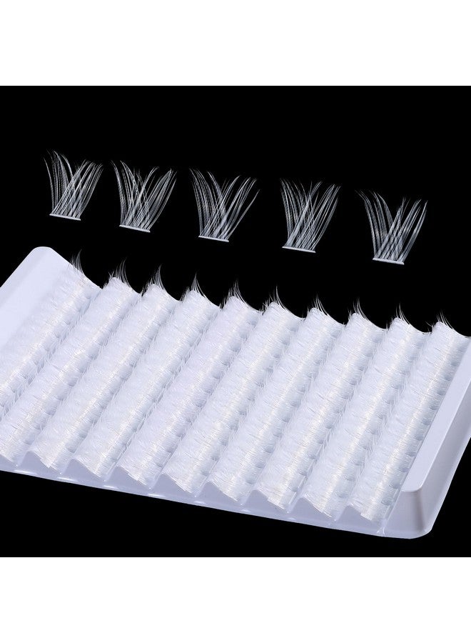 White Lashes Clusters 140Pcs Natural Look False Eyelashes Extensions D Curl Fluffy Wispy Cat Eye Lashes Individuals Diy Lash Extensions At Home (W01)