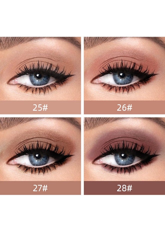 Matte Liquid Eyeshadow 8 Colors Neutral Naked Smooth Creamy Eyeshadow Set Lightweight High Pigmented And Waterproof Long Lasting Matte Eyeshadow (Set 4 Matte Nude)