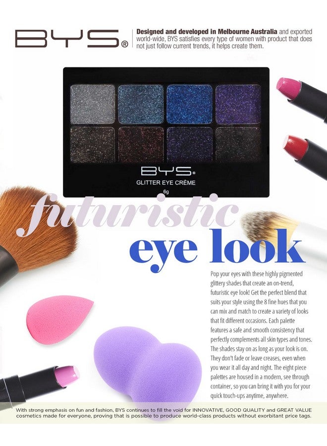 Glitter Gel Makeup Palette 8 Shades Boogie Nights