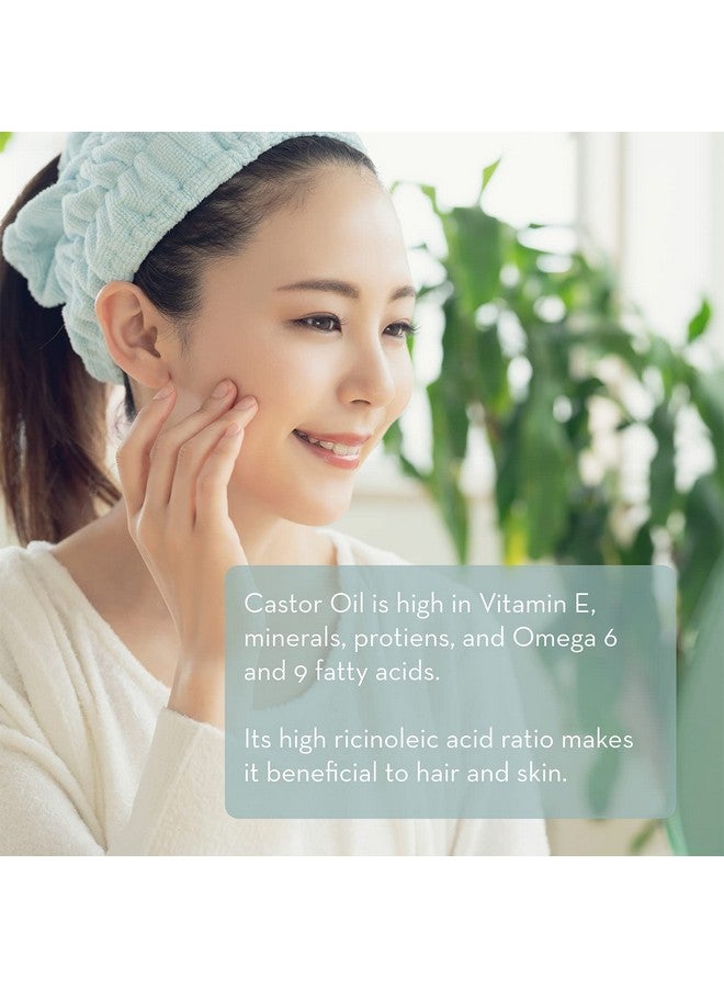 Castor Oil For Eyelashes And Eyebrows Brow And Lash Growth Serum Organic Hexane Free Cold Pressed Unrefined 1 Fl Oz Pure Body Naturals