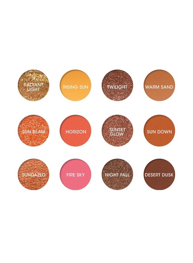 Egyptian Sunset Secret Of Pharaoh Eyeshadow Palette Highly Pigmented And Blendable Cruelty Free Long Lasting Matte & Shimmer