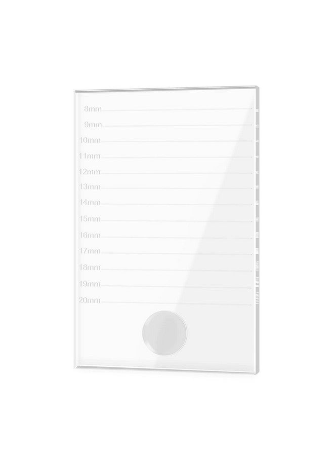 Crystal Glass False Lashes Adhesive Glue Pallet Holder For Eyelash Extensions 5.9'' X 3.9'' X 0.2''
