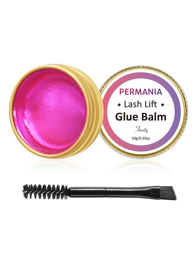 Lash Glue Balm Eyelash Lifting Adhesives Strong Hold And Perfectly Shaped Eyebrows For Brow Lamination Kit Lash Lift Balm Bright Colors & Fruity Flavours Fast Drying & Waterproof (Pink)