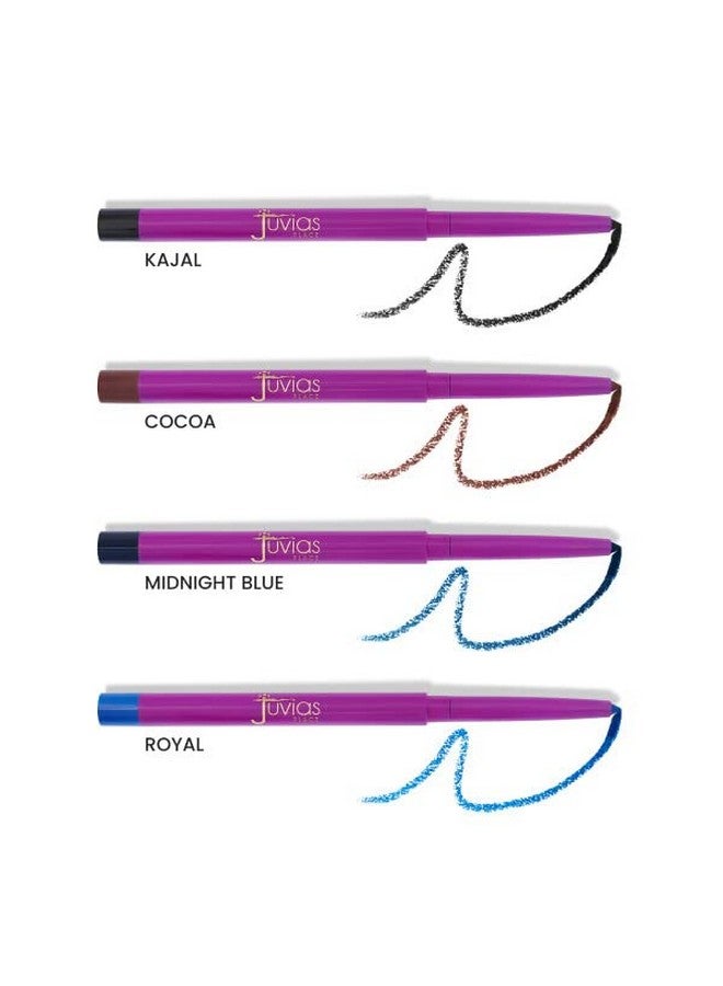 Nubian Pencil Liner Mechanical Pencil Liner Long Lasting Pencil Liner Makeup Blendable Makeup Pencil Non Sticky Light & Non Sticky Liner Pencil Compact Liner Makeup (Midnight Blue)