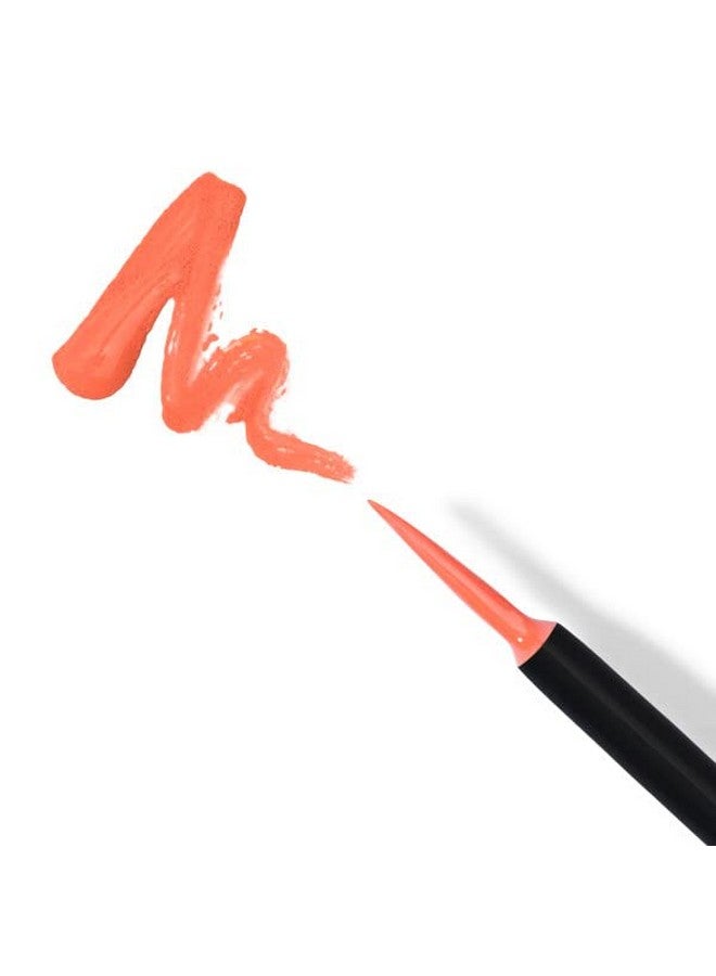 Garden Of Juvia'S Liquid Liner Long Lasting Liquid Liner Intense Color Liquid Makeup Cruelty Free Liquid Liner Smudge Proof Makeup Liner (Living Coral Neon Coral)