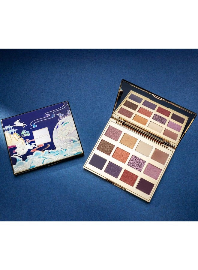 Eyeshadow Palette Makeup Matte Glitter Shimmer Metallic Highly Pigmented Creamy Texture Natural Bronze Neutral Cosmetic 12 Color Eye Shadows (C03)