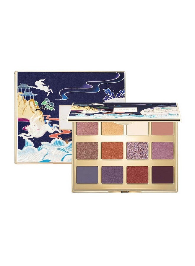 Eyeshadow Palette Makeup Matte Glitter Shimmer Metallic Highly Pigmented Creamy Texture Natural Bronze Neutral Cosmetic 12 Color Eye Shadows (C03)