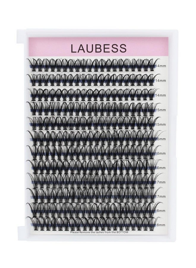 Individual Lashes 14 18Mm 240Pcs Cluster Lashes Natural Look Mixed Tray Diy Eyelash Extension Volume Lash Clusters Eyelashes Long Individual Lash Extensions (40D 0.07D 14 18Mm)